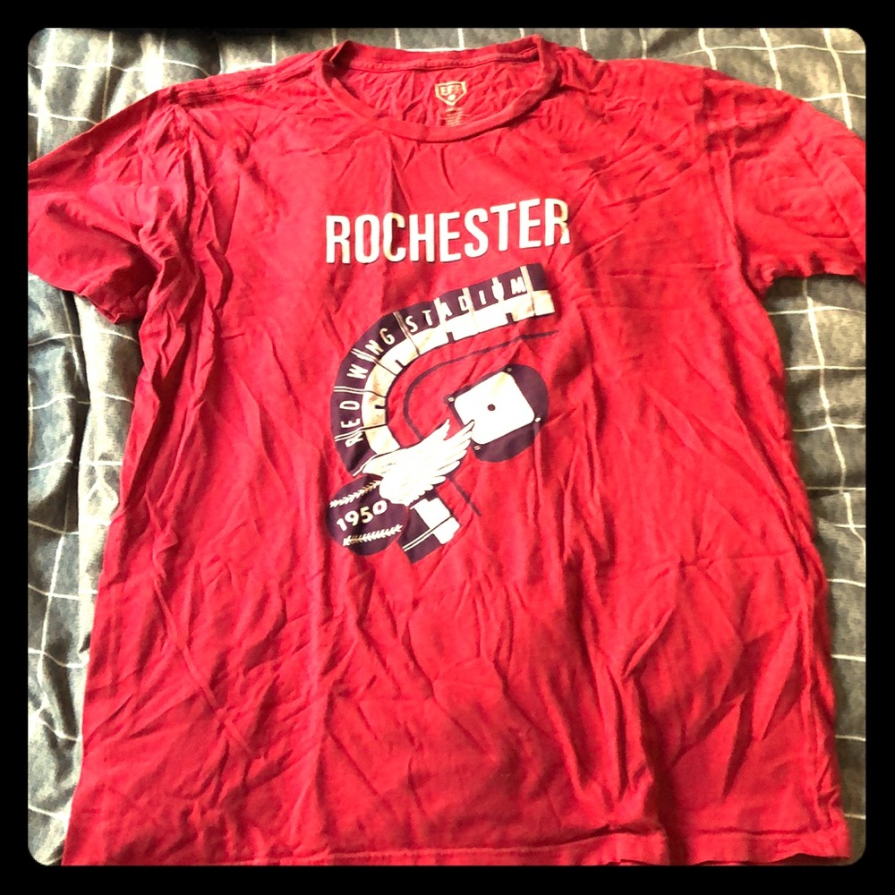 Vintage Rochester Redwings (1950) Baseball Tee